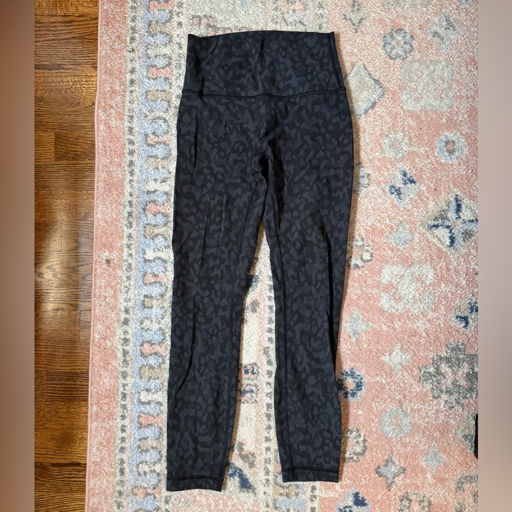 Lululemon Black Leopard Print Leggings